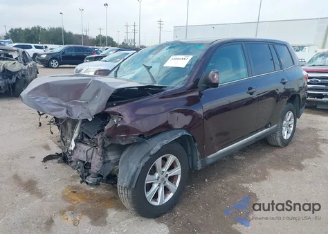 2011 Toyota Highlander Base V6 z USA, uszkodzony, nr VIN 5TDZK3EH6BS028032
